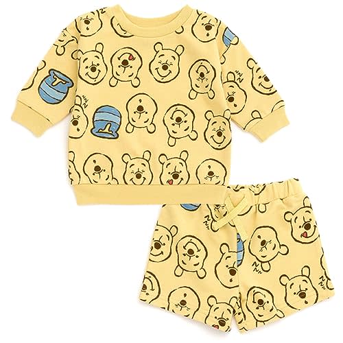 Disney Mickey Mouse Winnie the Pooh Lion King Toy Story Jack Skellington French Terry Sweatshirt & Shorts Newborn to Big Kid