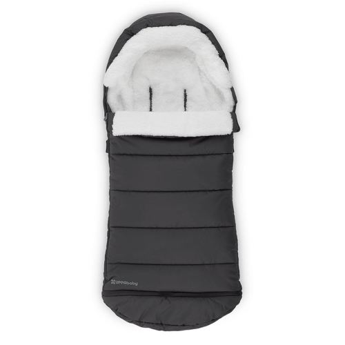 UPPAbaby CozyGanoosh Footmuff - Easily Attaches to UPPAbaby Strollers + RumbleSeat - Ultra-plush, Weather-Proof - Winter Stroller Cover - Jake (Charcoal)