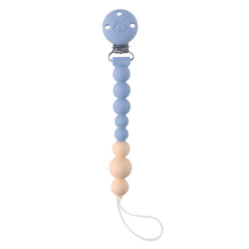Silicone Pacifier Clip - Blue