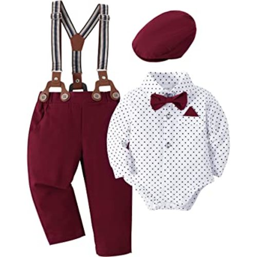 SANMIO Baby Boy Clothes 0-24M Baby Boy Suits 4pcs Baby Boys Baptism Easter Outfits Baby Christmas Clothes