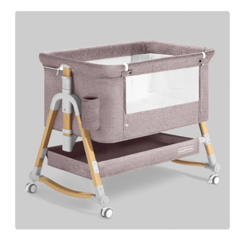 HARPPA Cuddly | 3-in-1 Baby Bassinet Bedside Sleeper with Mattress + Cover (No Sheet)