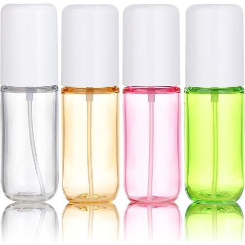 Travel Spray Bottles 1.35oz/40ml Fine Mist Empty Spray Bottles Mini Refillable Plastic Travel Bottle Set for Traveling and Outgoing