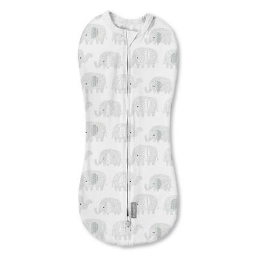 Swaddleme By Ingenuity Pod Swaddle Blanket - 0-2 Months - Scribble Elephant