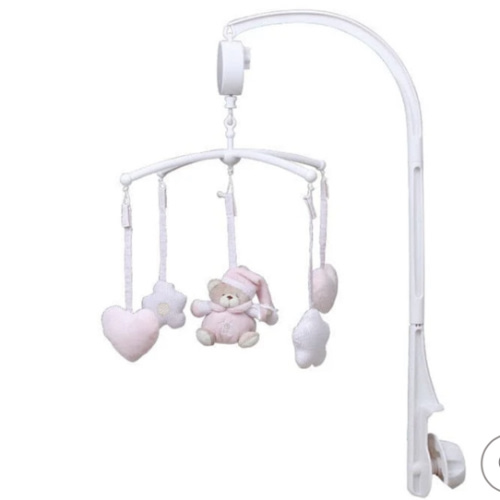 Teddy bear mobile - pink