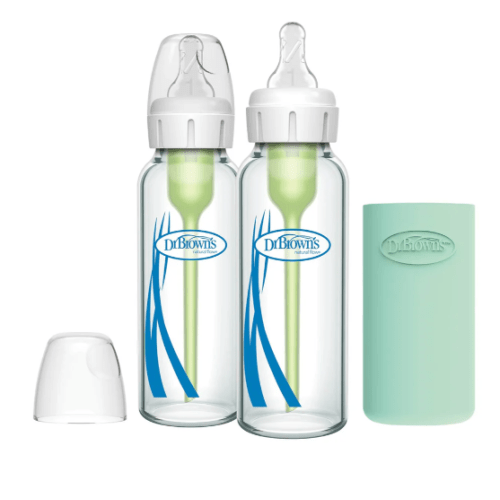 Dr. Brown's Glass Baby Bottle, 2-Pack - 8oz