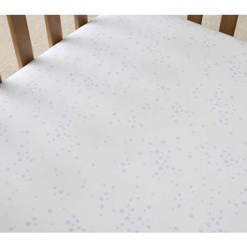 Scattered Stars Organic Crib Fitted Sheet