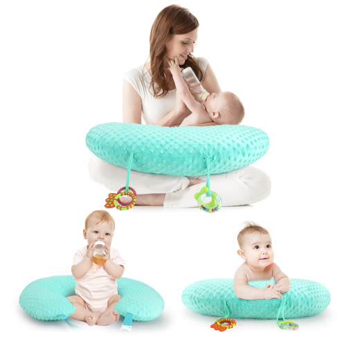 KAKIBLIN Breastfeeding Pillow, Multifunctional Baby Feeding Support Nursing Pillow for Tummy Time for 0-12M
