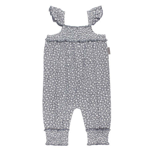 Organic Muslin Sleeveless Romper in Blueberry Floral – L'ovedbaby
