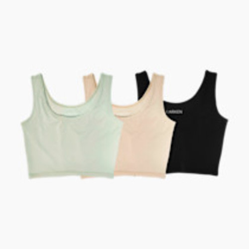 Larken X Nursing + Hands - Free Pumping Bra Bundle (3 pack) - Sand, Sage, Black, S