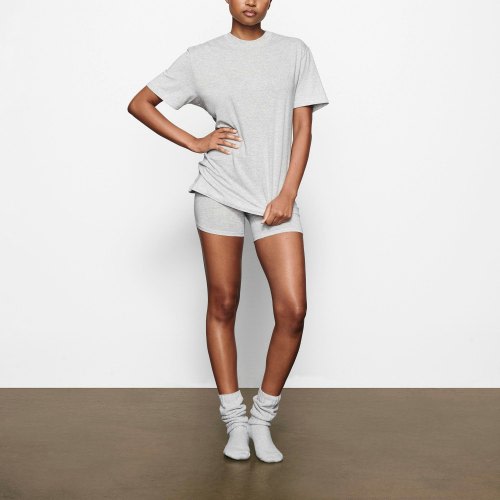 BOYFRIEND T-SHIRT | MEDIUM | LIGHT HEATHER GREY