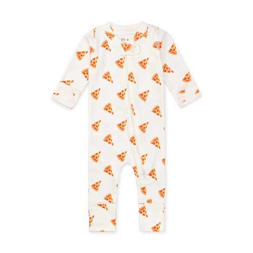 M+A by Monica + Andy Organic Cotton Gender Neutral Long Sleeve Baby One-Piece Coverall, Sizes Newborn - 12 Months