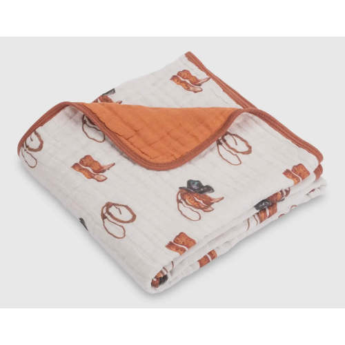 Life is better in boots baby/ toddler muslin blanket