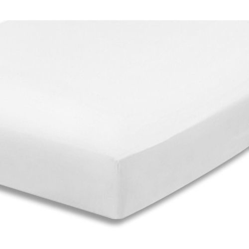 Everyday Kids Fitted Crib Sheet, 100% Soft Breathable Microfiber Baby Sheet, Fits Standard Size Crib Mattress 28in x 52in, White Nursery Sheet