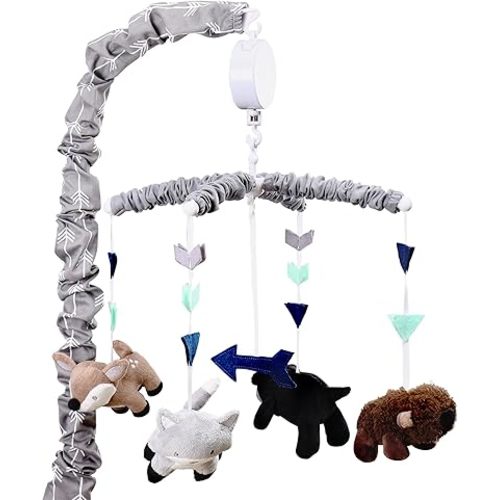 Woodland Trail Forest Animal Theme Digital Musical Crib Mobile