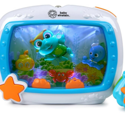 Baby Einstein Sea Dreams Soother Musical Crib Toy and Sound Machine, Newborn and up