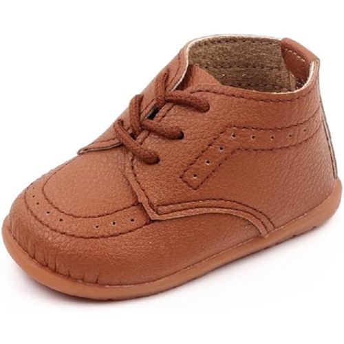 Infant Boys and Girls Oxford Shoes PU Leather Loafers Dress Shoes are Suitable for Crawling, Wedding Dress, Birthday Parties and Any Occasion
