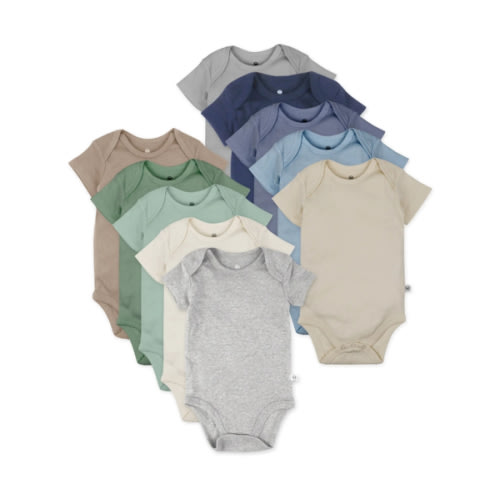 10-Pack Organic Cotton Short Sleeve Bodysuits | Honest Baby Clothing