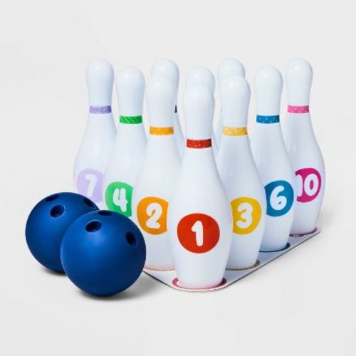 Bowling Set - Gigglescape™: Plastic, 14-Piece, Kids Sports Ball Set, Includes Carrying Case, Ages 3+