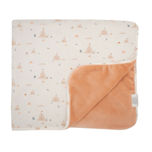 Sandcastles Small Ribbed Youth Blanket