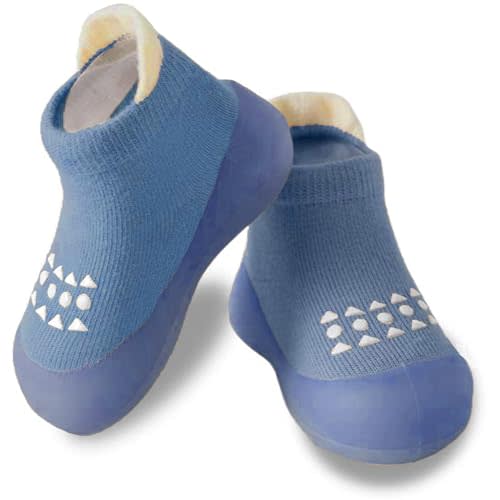 Hstyle Baby Sock Shoes Toddler Walking Shoes Infant Non-Slip Slippers Soft Rubber Sole Sneakers for Baby Boys Girls