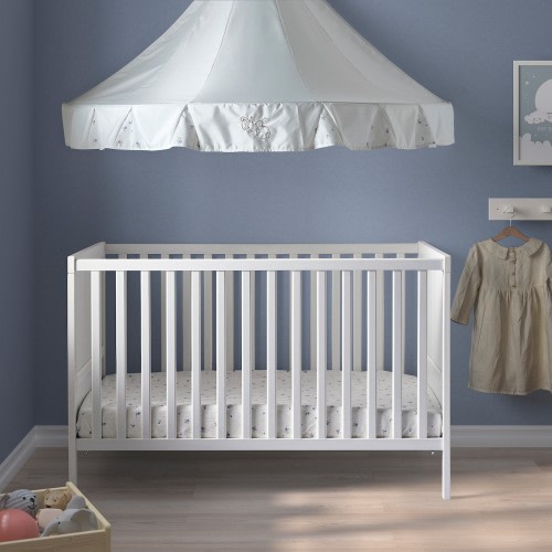 SUNDVIK Crib - white 27 1/2x52 "