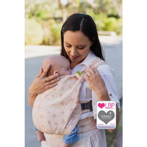 Boba Bliss Baby Wrap Carrier in Posy