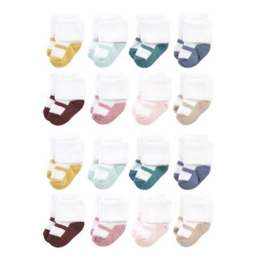 Hudson Baby Cotton Rich Baby Terry Socks 16-Pack
