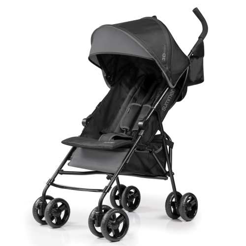 Summer by Ingenuity Infant Toddler 3Dmini Convenience Stroller - Lightweight, Grey