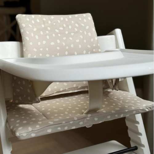 Wipeable Cushion the Stokke Tripp Trapp Highchair - Mushroom Dalmatian