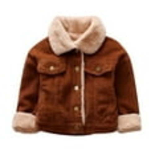 TAIAOJING Toddler Cute Jacket Solid Warm Coat Thick Baby Kids Winter Girls Cloak Clothes Boys Boys Coat Warm Outwear 6-12 Months
