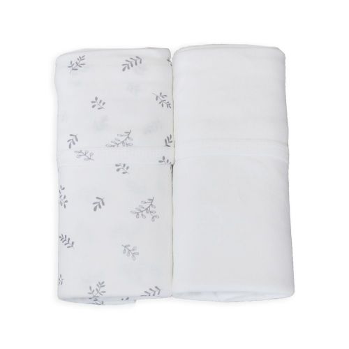 Bubba Blue Organic Jersey Wrap 2 Pack White