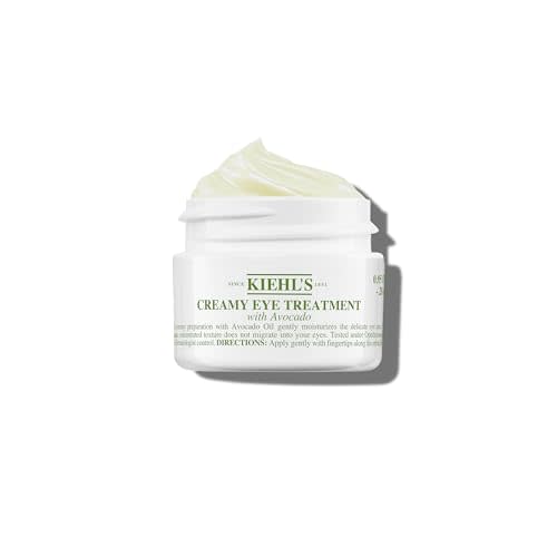 Kiehl's Avocado Eye Treatment, Nourishing and Hydrating Eye Cream, Avocado Oil and Caffeine to Energize and Invigorate Skin, Tired Eyes, 99% Naturally Derived Formula