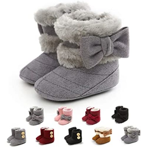 Infant Boots Winter Baby Girl Shoes Soft Sole Anti-Slip Toddler Snow Warm Prewalker Newborn Boots