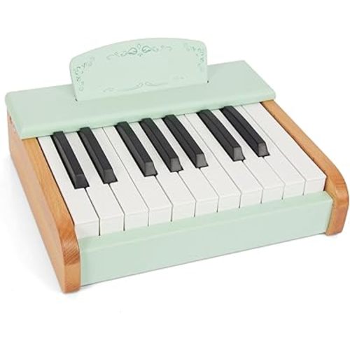 WOODENFUN Toy Piano Wooden Piano Keyboard for Toddlers, 18 Keys Digital Piano for Kids, Music Educational Instrument Toy, Wood Gift for 3+ Girls and Boys