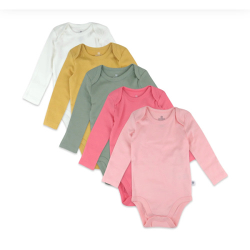 5-Pack Organic Cotton Long Sleeve Bodysuits | Honest Baby Clothing