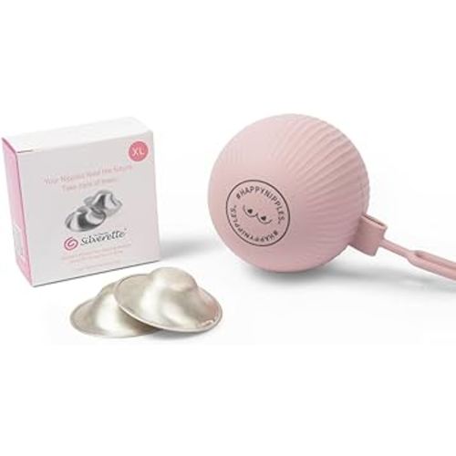 Silverette Nursing Cups XL + Silverette Happy Nipples Holder