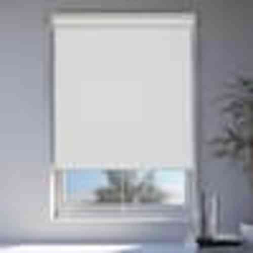 Chicology Cordless Light Filtering Window Roller Shade Natural Weave Woven White 30 in. W x 72 in. L RSWW3072