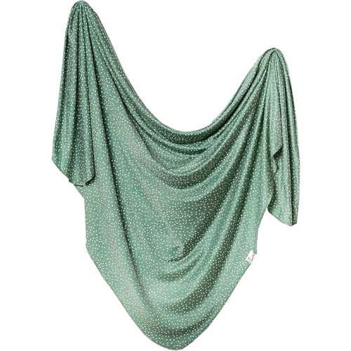 Copper Pearl Baby Swaddle Blanket - Premium Knit Baby Blanket, Large Soft Stretchy Receiving Blankets for Baby Boy and Girl, Swaddles for Newborn, Infant, and Toddler (Juniper)