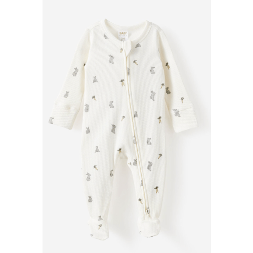 Littlie Organic Long Sleeve Zip All In One Romper