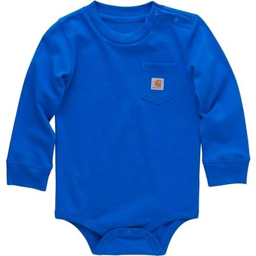 Carhartt Unisex Baby Long-Sleeve Pocket Bodysuit