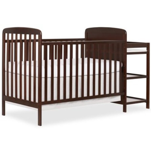 Dream On Me Anna 2-in-1 Full Size Crib and Changing Table, Espresso