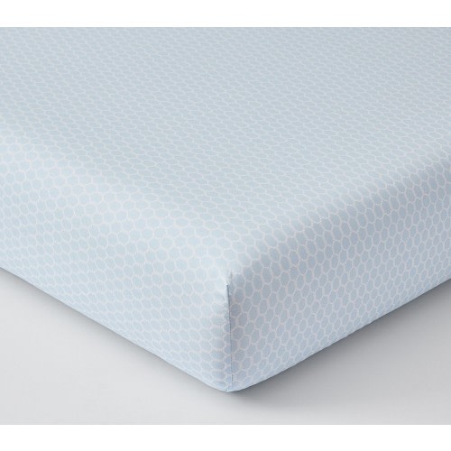 AERIN Trellis Organic Crib Fitted Sheet