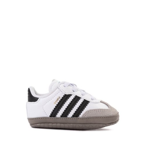 adidas Samba Crib Shoe - Baby - White / Core Black / Clear Granite