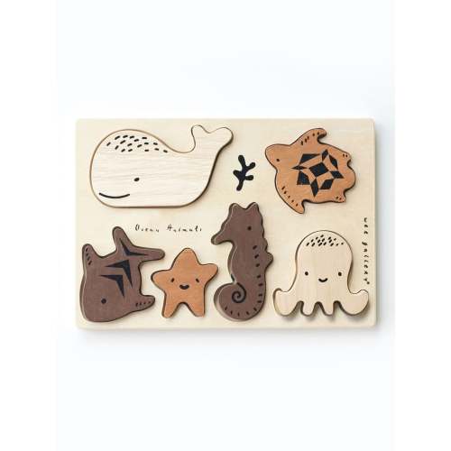 Ocean Animals Wooden Tray Puzzle