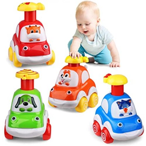 ALASOU Animal Car Toys for 1 2 Year Old Boy|Baby Toys 12-18 Months|1 2 Year Old Boy Birthday Gifts for Infant Kids|Cars for Toddlers 1-3