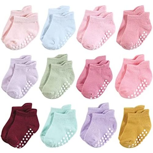 Hudson Baby Unisex Baby Non-Skid No-Show Socks