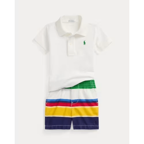 Ralph Lauren Polo Shirt & Polo Prepster Short Set 18M