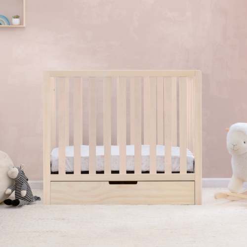 Carter's Colby 4-in-1 Convertible Mini Crib with Trundle – Washed Natural