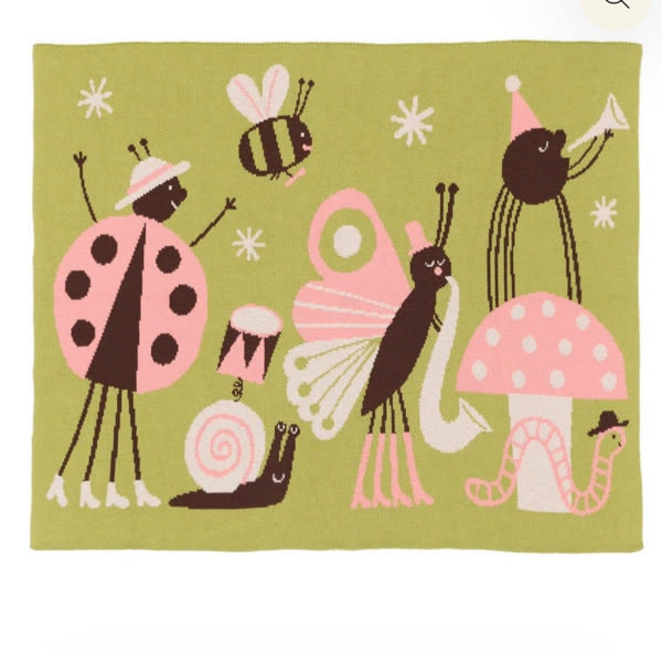 Bug Band Baby & Kids Blanket – Playful Biquette Knit – My American Goods