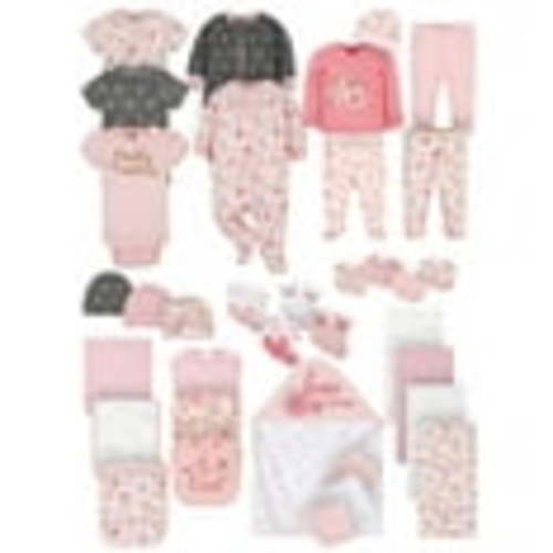 Gerber Baby Girl Shower Gift Set, 34-Piece (Newborn -0/3M)